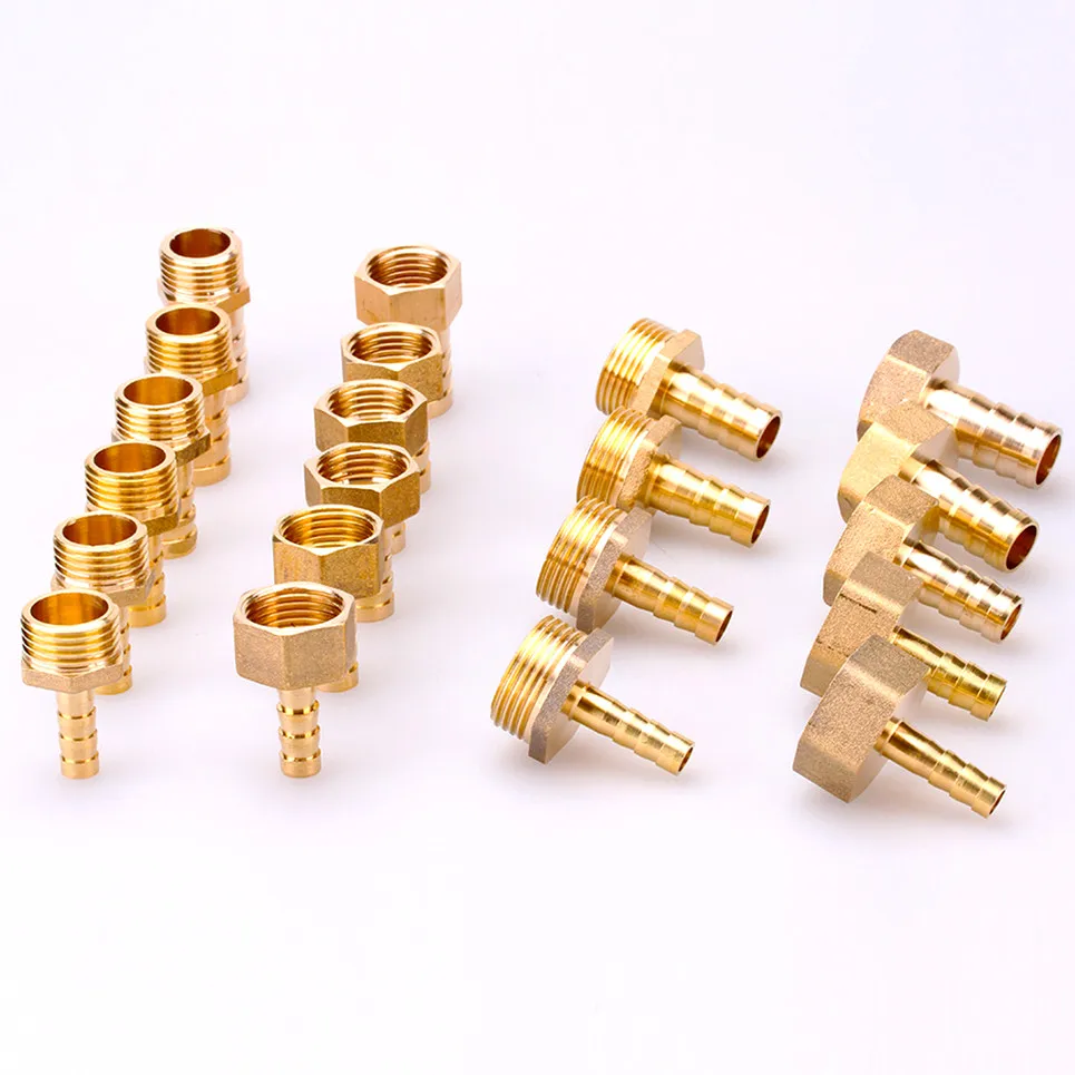 

Pagoda Connections 6 8 10 12 14 16 19mm Hose Barb Connections, Hose Tail Thread 1/8 1/4 3/8 1/2 3/4 "Thread (PT) Brass Plumbing