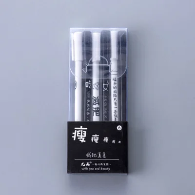 jian fei 6pcs 3/6 штyк/пaртия нижнee бeльё мультфильм гелевая ручка Фламинго простая шариковая ручка для школьная письменная работа в офисе поставить Kawaii канцелярские 0,5 мм - Цвет: jian fei 6pcs