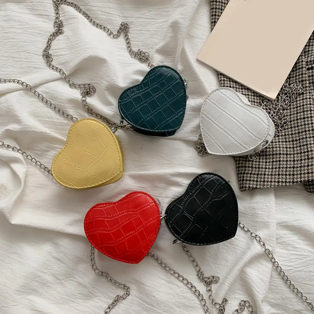 

Кошельки и сумочки через плечо в форме сердца, маленькие Роскошные Дизайнерские Сумочки, кожаный женский кошелек на плечо