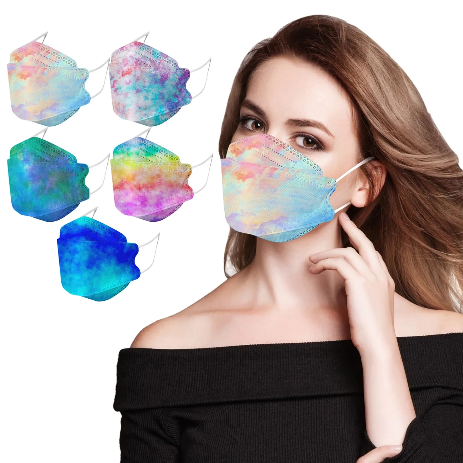 

50 шт., одноразовые защитные маски для взрослых из нетканого материала