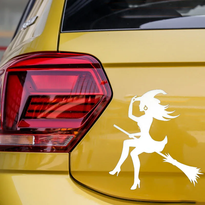 

JuYou Funny Stickers Exterior Accessories Sexy Witch Scary Fashion Car Sticker Vinyl Decals Decor Beautiful Decorative