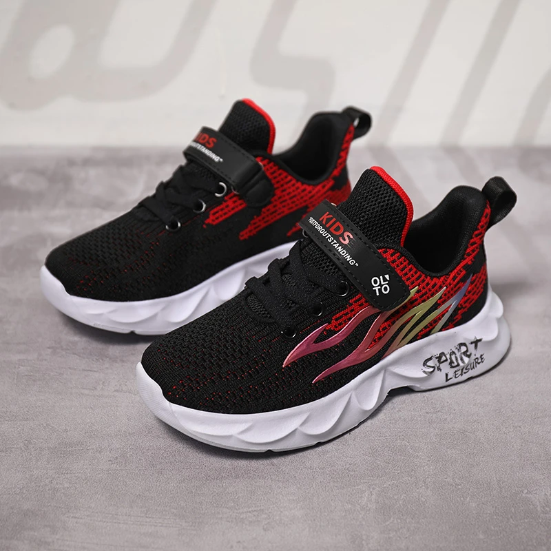 Детские кроссовки для мальчиков обувь бега сетчатая Брендовая детская