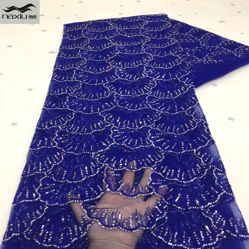 

Madison вышитая африканская кружевная ткань с блестками, многоцветная французская Тюлевая сетчатая ткань с блестками, нигерийская сетчатая кр...