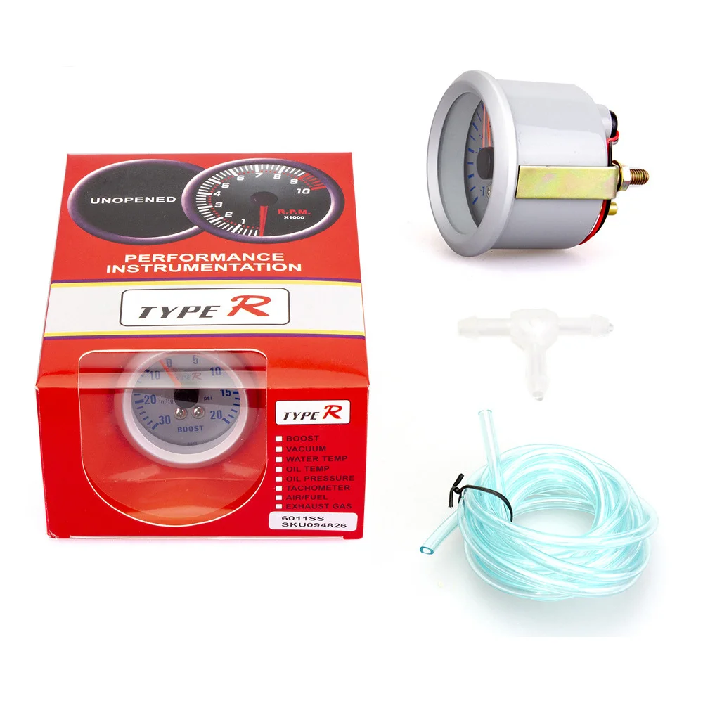 2 дюйма 52 мм автомобиля вольтметр 12V Универсальный 1 5 бар Turbo Boost метр калибра 20