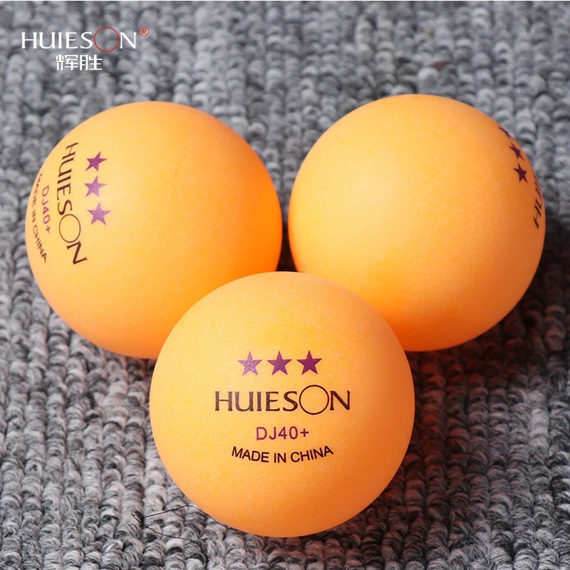 Huieson Ping Pong Balls 3 Stars DJ 40+ ABS New Table Tennis Balls 100/50/30/15 Pack