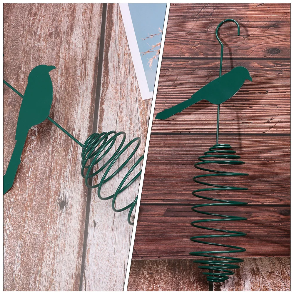 2 шт. Весна жира контейнер птицы подачи висит на открытом воздухе кормушки (темно