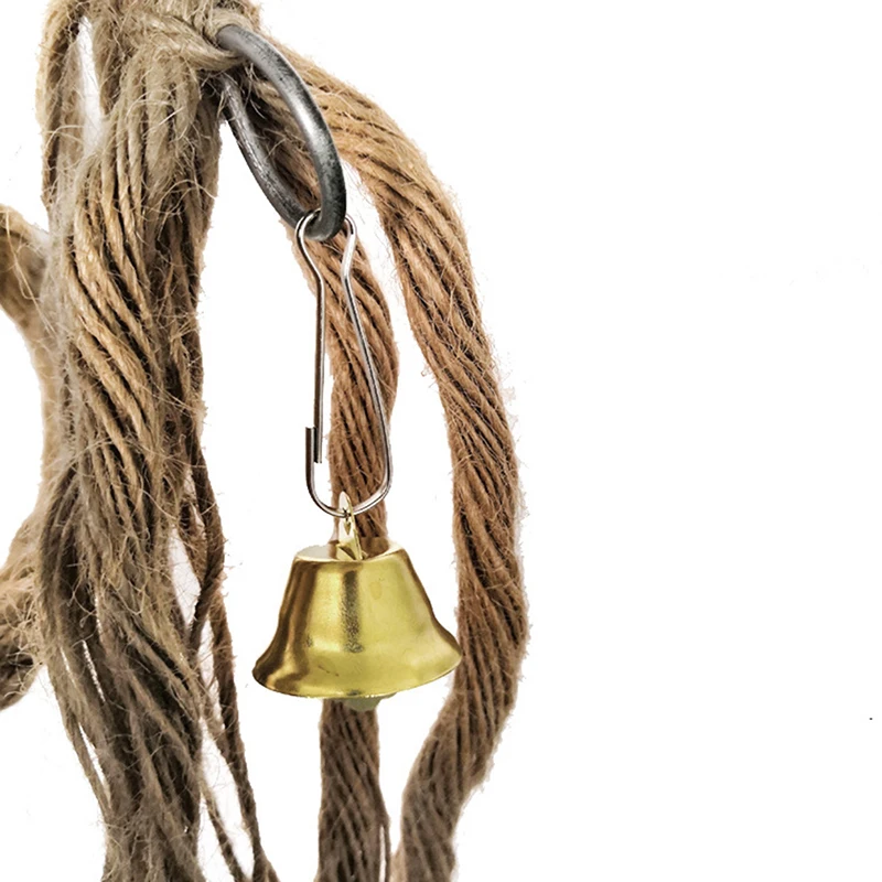 

Pet Bird Parrot Cockatiel Stand Frame Parakeet Rope Ladder Climbing Hammock Bird Toys Parrot Toys