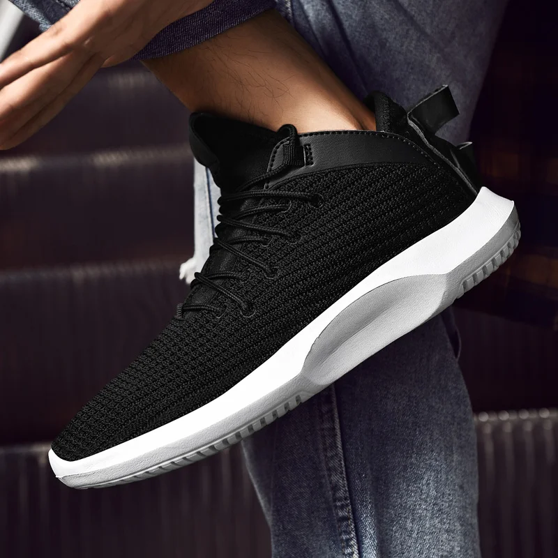 

hot spring Sneaker de 2020 male casuales breathable man Fashion trainers for solid slip leisure sapatos mesh Shoes mens casual