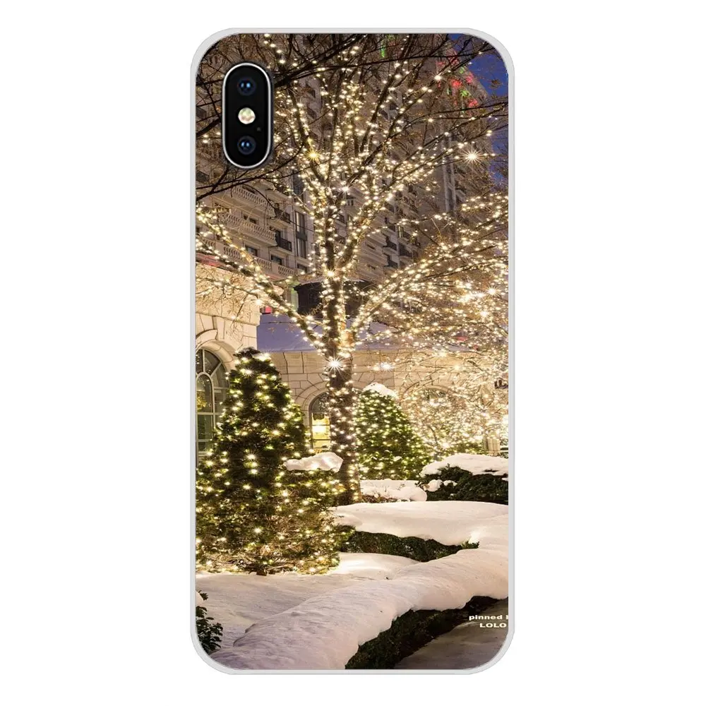 Soft Transparent Shell Cover Landscape Winter Light Snow For Samsung A10 A30 A40 A50 A60 A70 Galaxy S2 Note 2 3 Grand Core Prime | Мобильные