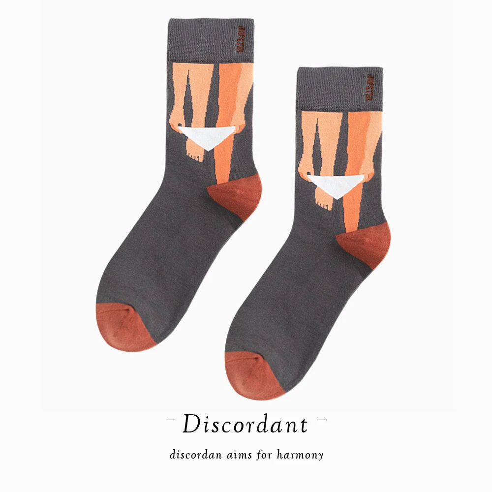 Модные шорты Ins креативные крутые веселые новые счастливые носки с принтом Swag