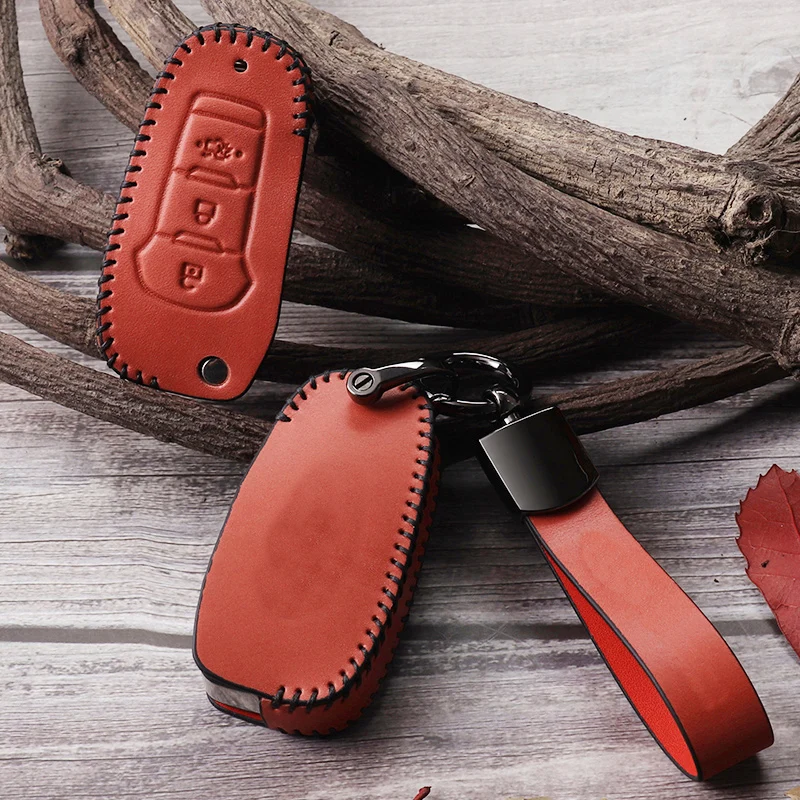 Чехол для ключа из натуральной кожи автомобиля Ford wingbo кожаный чехол лисы Touareg