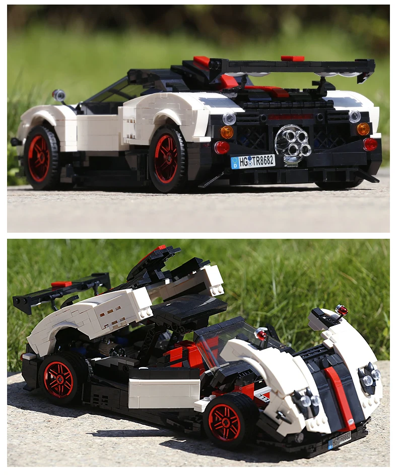 1024 шт. GTR Technic гоночный автомобиль совместимый LeSet Technic Voiture Ford Mustang Строительные кирпичи развивающие игрушки дни рождения