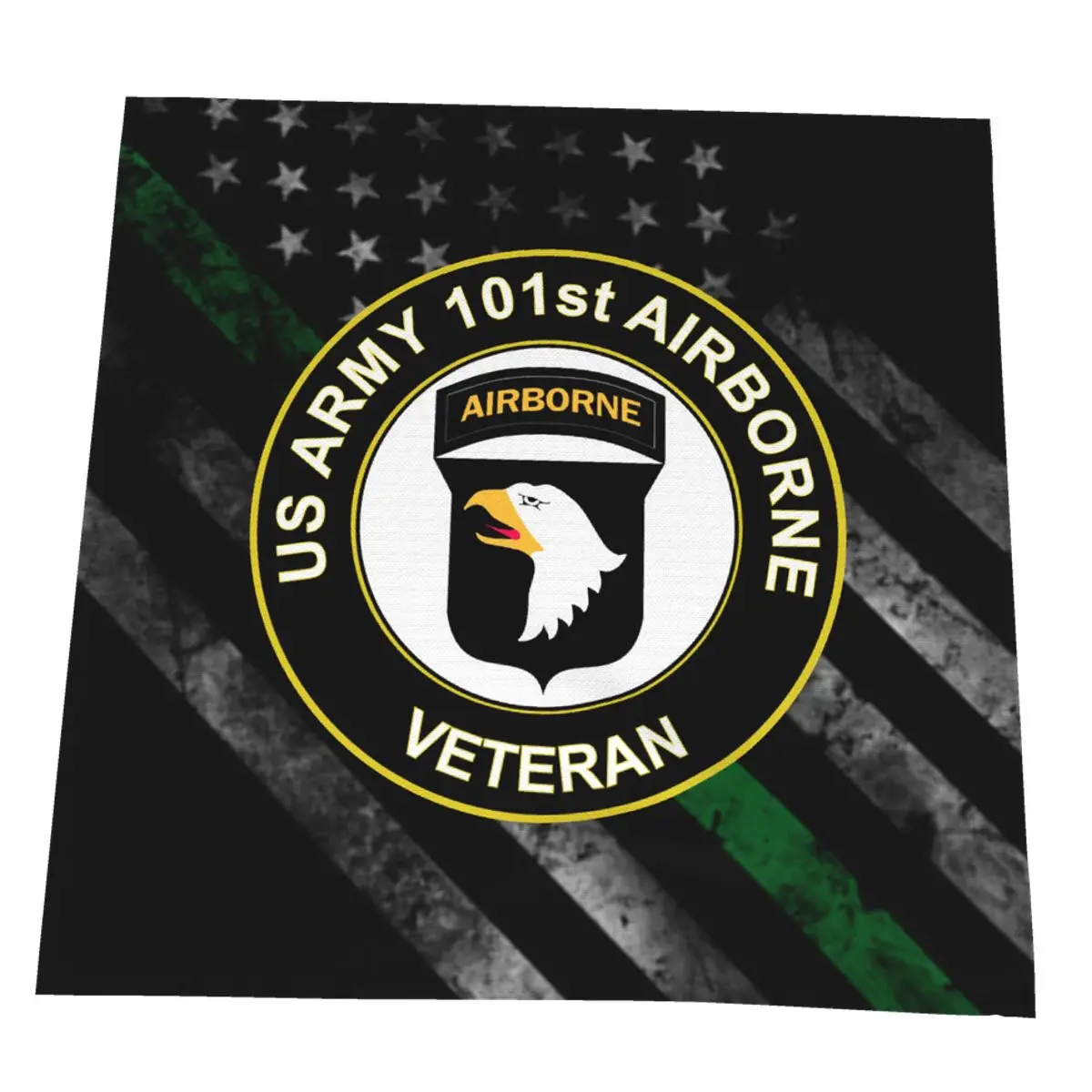 

US Army Veteran 101st Airborne Division Napkin For Party Wedding Table Cloth Linen Cotton Available Restaurant Dinner Hotel