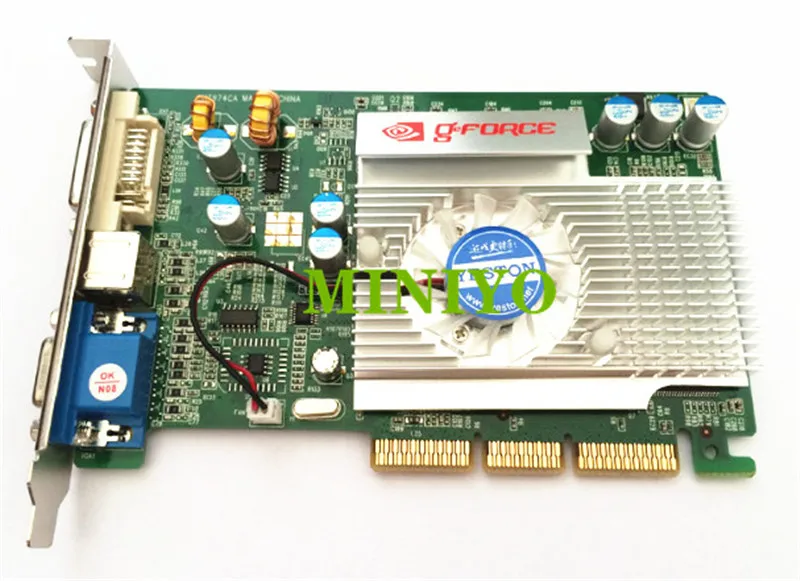 Высококачественная видеокарта nVIDIA GeForce FX5500 FX5200 256M DDR AGP 4X 8X VGA + S VIDEO DVI|Органайзеры