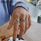 Evimi 925 серебро панк хип-хоп кольца для женщин пар Новые Модные Винтажные бриллианты ювелирные изделивечерние для вечеринок подарки