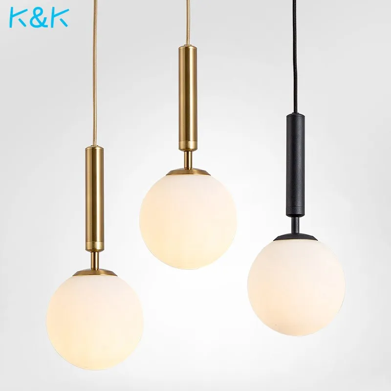 2019 Новый скандинавский стеклянный шар подвесные светильники современная