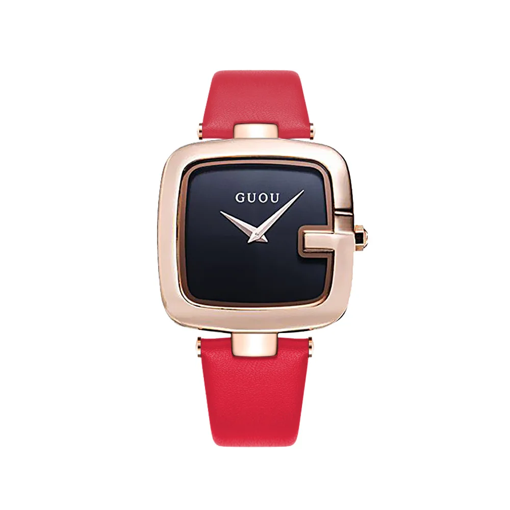 

Women's Watch New Neutral Square Watch Trendy Ladies Watches Genuine Leather Quartz Watch Women's Watch