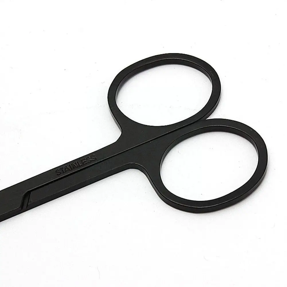 

New Makeup Scissors Black Steel Pointed Eyebrows And Beauty Scissors P2G8