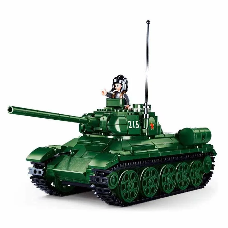 

Военный танк 215 Сборная модель Тяжелая машина Танк строительные блоки армия солдаты экшн-фигурки Кирпичи Детские игрушки для мальчиков Под...
