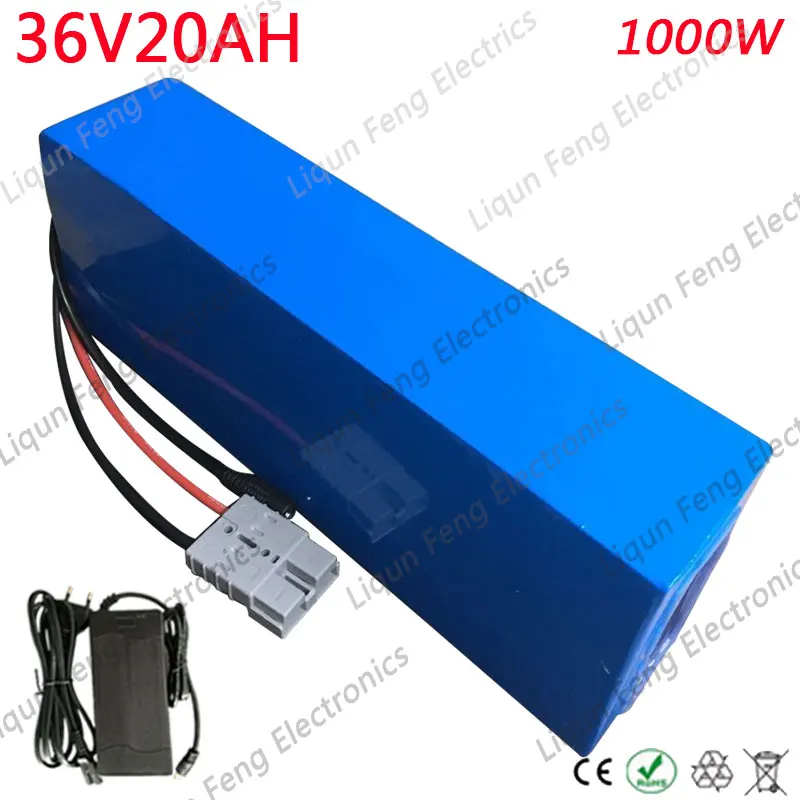 1000W 36 V электрический велосипед Батарея е-байка 36В 20AH литий вольт фара для