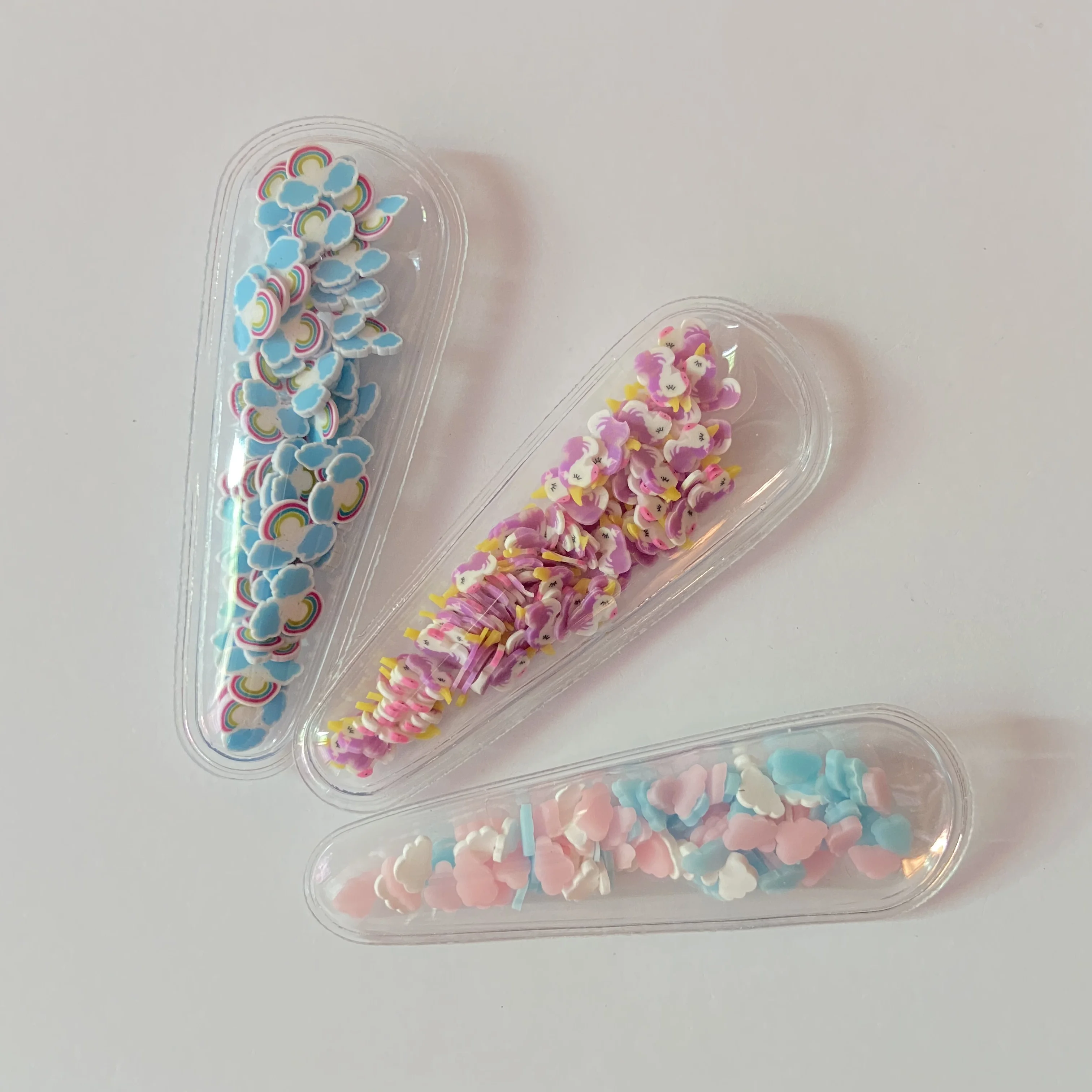 12 шт. в упаковке новые облако Радуга Единорог небо BB зажимы набор патчи течет