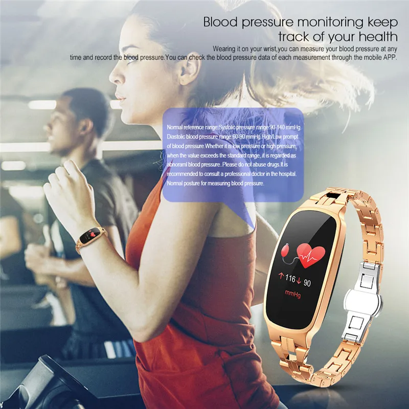 

B72 Smart Watch Women Lady IP67 Waterproof Heart Rate Monitor Fitness Bracelet Smartwatch Band Wristband