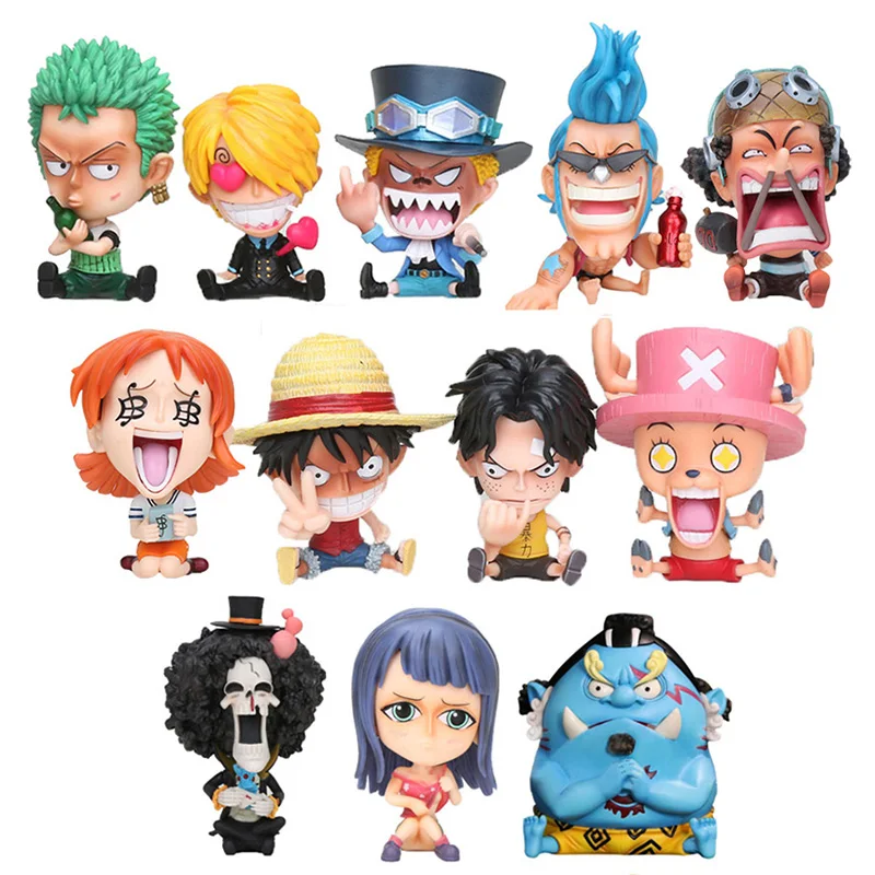 Экшн фигурка из ПВХ 8 см GK BWFC Luffy ACE chopper ZORO Vinsmoke Sanji SABO franky Usopp Nami|Игровые фигурки и