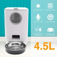 new automatic timing smart feeder automatic pet feeder for cat dog electric dry food dispenser 3 5l 4 5l bowls product supplies