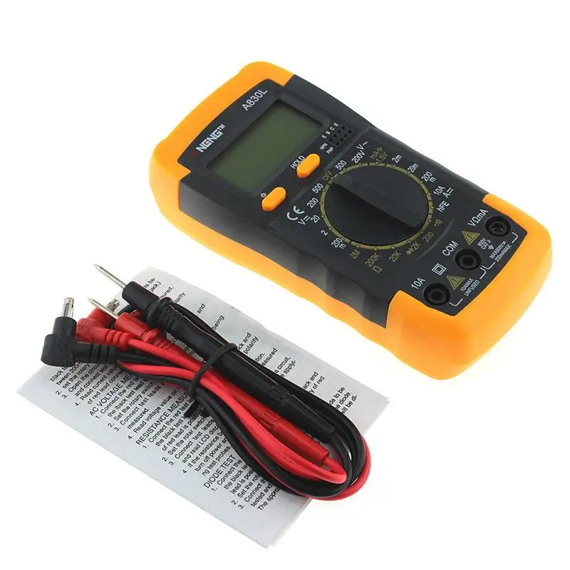 

A830L Digital Handheld Multimeter Tester Measurement Professional Precise