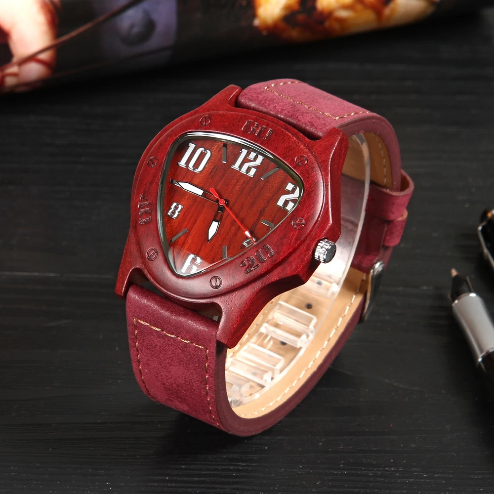 Мужские часы черные из натурального дерева мужские простые бамбуковые наручные