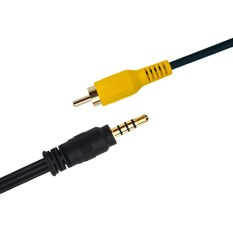 3 5 мм к 3RCA один в три AV аудио кабель 24K позолоченный штекер полностью медный