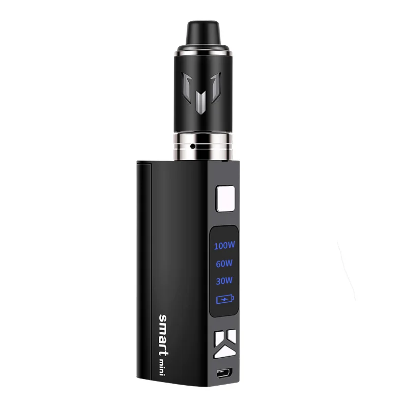 Smart Mini 100 Вт Vaper Displa комплект огромный дым 2 0 мл бак коробка мод электронная