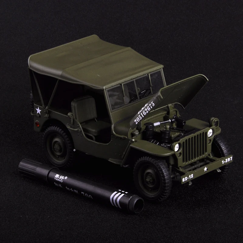 

1:18 Simulation Alloy Military Off-road Vehicle Model Children's Toy Car Hot Birthday Gift Interior Decoration Kids Toys Boys