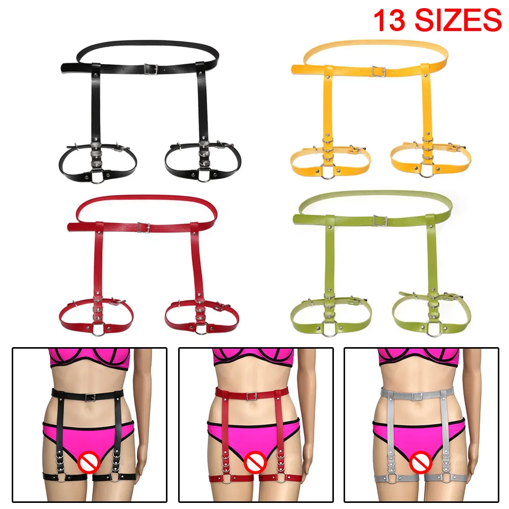 Ног эротическое женское белье бедра кобура подвязки PU + сплав Harajuku талии