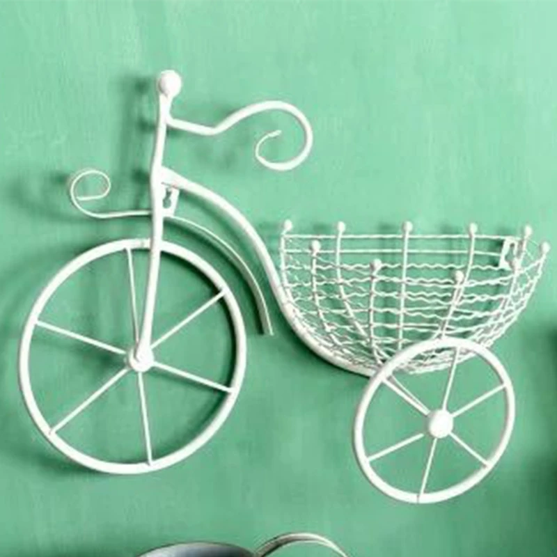 

Tieyi Bicycle Design Wall Basket Indoor and Outdoor Unique Home Decoration