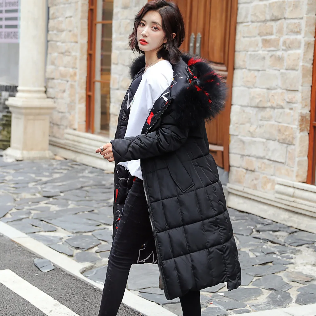 Новинка 2019 Модная приталенная женская зимняя куртка из искусственного меха с