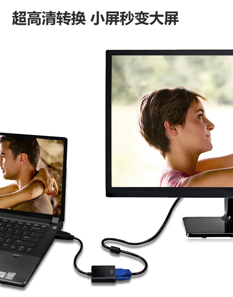 Высокое качество HDMI в VGA адаптер мужской Famale конвертер 1080P цифро-аналоговый видео