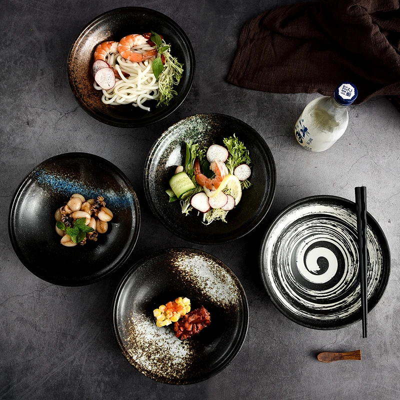 8 дюймов японский стиль креативная керамическая миска для супа с лапшей