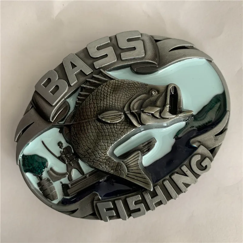 Retail Fashion Men Cool 3D Silver Fish Belt Buckle With Oval Metal Woman Man Buckles Jewelry Accessories Fit 1.57in Wideth | Дом и сад