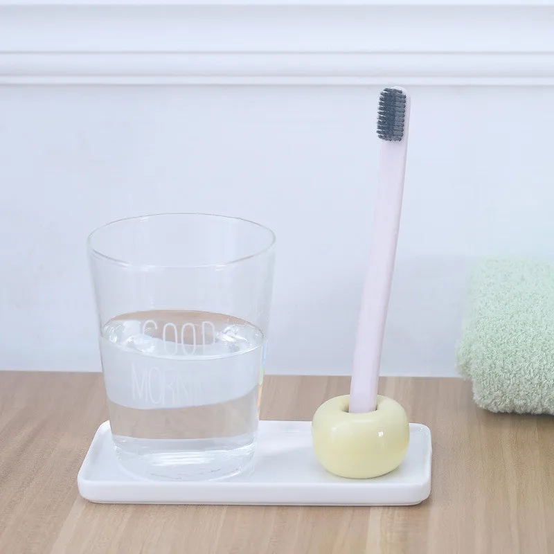 

Multi-function Creative Ceramic Toothbrush Holder Storage Rack Bathroom Shower Tooth Brush Stand Shelf Bath Accessories