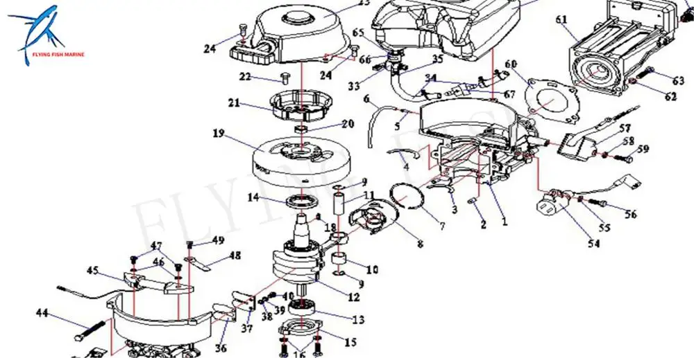 

Outboard Engine 823030T1 Exciter Coil for Mercury Quicksilver Boat Motor 2.5HP 3HP 3.3HP
