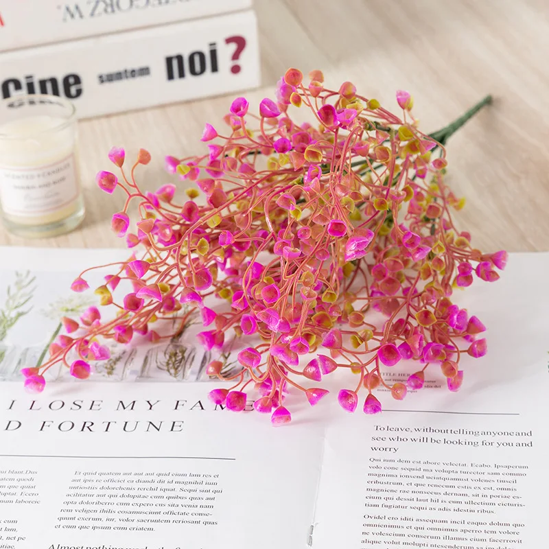 Имитация золотой колокольчик Лю Ханг Орхидея лоза цветы для дома и сада