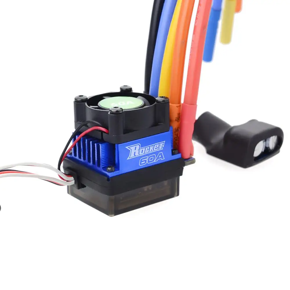 Rocket 45A/60A/80A/120A/150A Brushless Senseless Speed Controller with program card for 1/8 1/10 1/12 1/20 RC Car | Игрушки и хобби