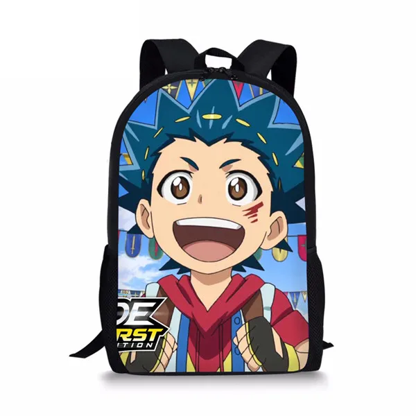 as picture17 Тикин школьный рюкзак для детей мультфильм Beyblade Burst печатных подростков девочек мальчиков школьная сумка студентов Милая Книга сумка - Цвет: as picture17