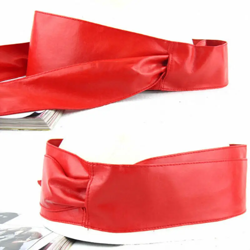 Женский модный пояс из мягкой кожи с бантом широкий аксессуары для пальто цвет