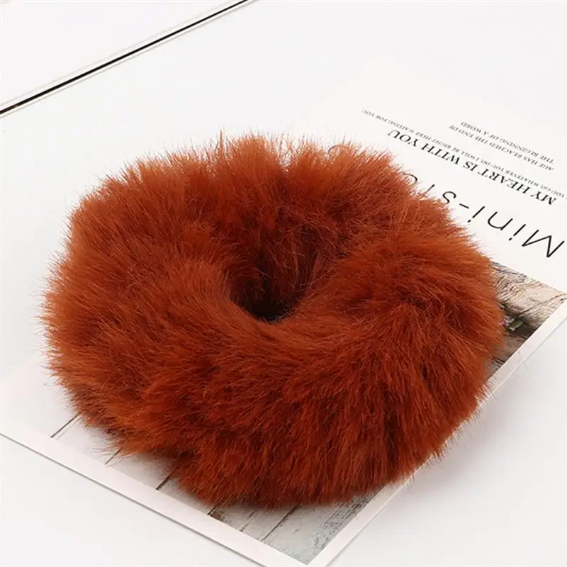 

8pcs Warm Hair Rings Ponytail Holders Creative Hair Ropes Soft Hair Ties Elastic Hair Rings for Autumn