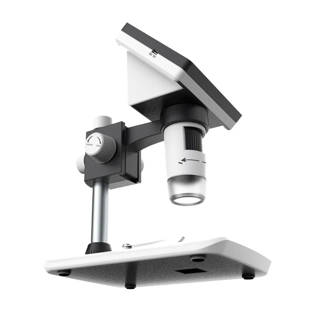 1080P 8LED Digital Microscope Practical Portable LCD Electronic Video Microscopes USB Endoscope Magnifier Camera