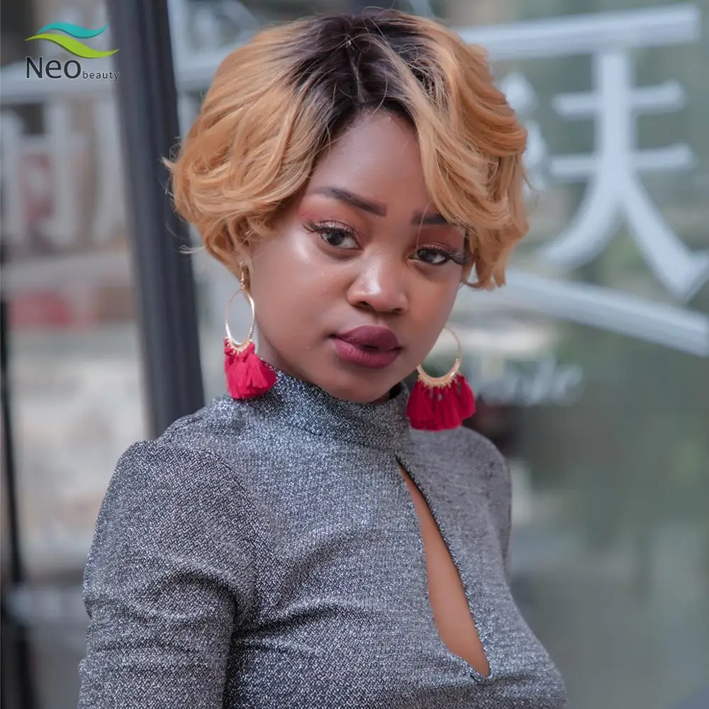 Недорогие парики парик с боковой частью кудрявые волосы без повреждений средний