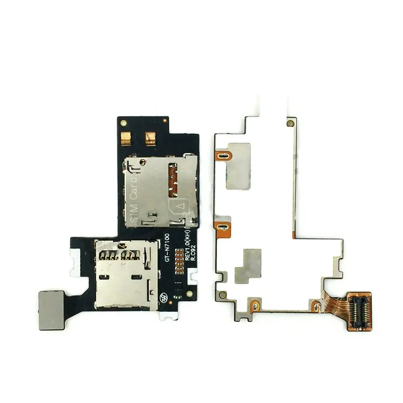 

New Micro SD SIM Card Tray Slot Holder Reader Flex Cable For Samsung Galaxy Note 2 N7100