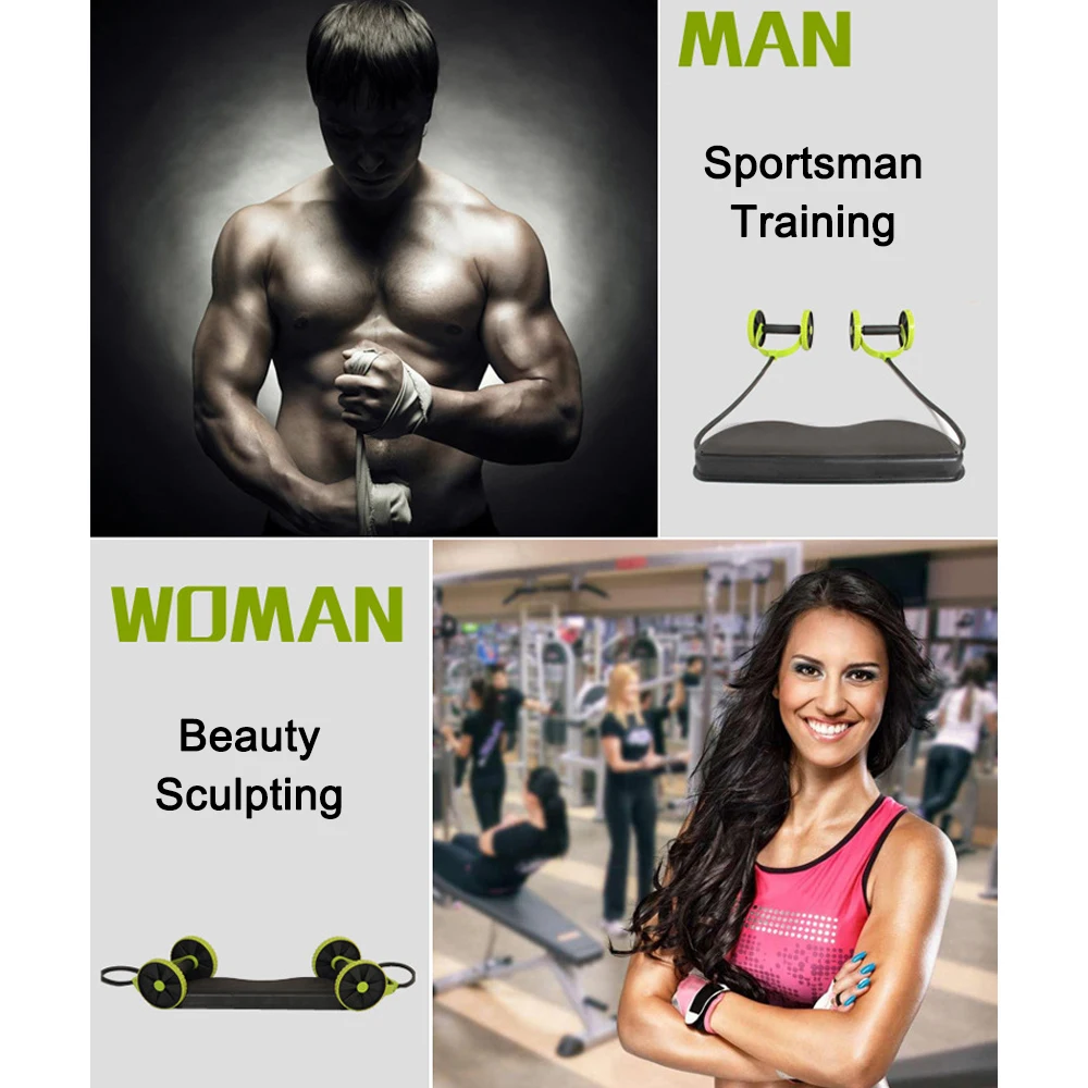 

Wheels Abdominal Wheels Roller Trainer Stretch Elastic Abdominal Resistance Pull Rope Multifunctional Exercise Fitness Wholesale